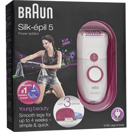 Braun Epilateur Électrique Silk-Epil Solo SE 5-5185