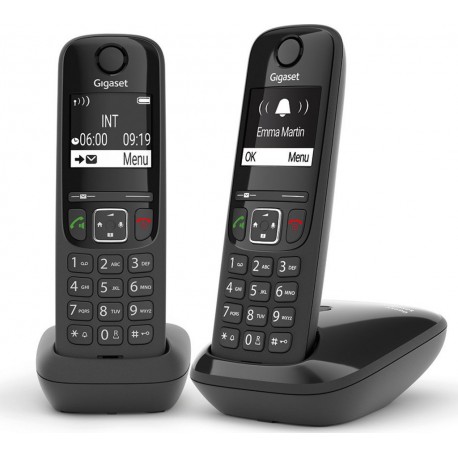 Gigaset Téléphone AS690 DUO NOIR