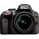 Nikon Appareil Photo Reflex D3300 Noir + Objectif 18-55mm