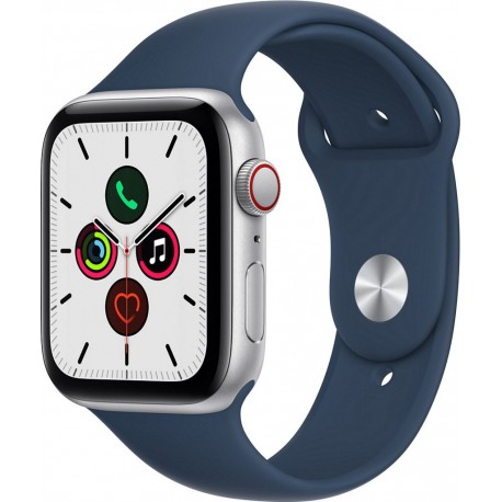 Apple Watch Montre connectée SE 44MM Alu Argent/Bleu Cellular