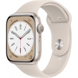 Apple Watch Montre connectée 45MM Alu/Lumiere Stellaire Series 8