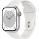 Apple Watch Montre connectée 41MM Alu Argent/Blanc Series 8 Cellular