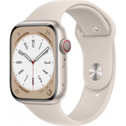 Apple Watch Montre connectée 45MM Alu/Lumiere Stellaire Series 8 Cell