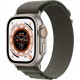 Apple Watch Montre connectée 49MM Titane/Boucl Alp Vert Ultra M Cellu