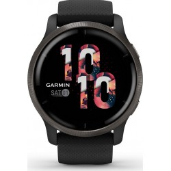 Garmin Montre sport Venu 2 Grey avec bracelet noir