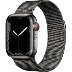 Apple Watch Montre connectée 41MM Acier Graph/Bouc Graph Mi Series7 C