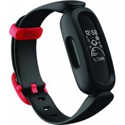 Fitbit Bracelet connecté Ace 3 noir et rouge sport