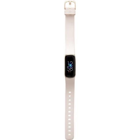 Fitbit Bracelet connecté Luxe or blanc