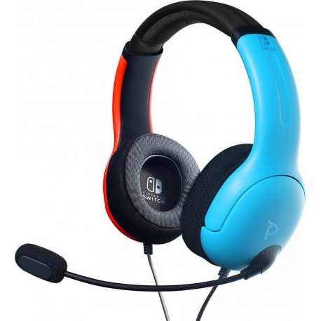 PDP Casque gamer Switch LVL40 Bleu/Rouge