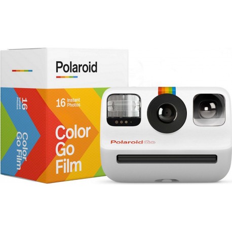 Polaroid Appareil photo Instantané Go White - pack de 16 films inclus