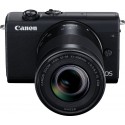 Canon Appareil photo Hybride M200 Noir+EF-M 15-45mm+EF-M 55-200mm IS