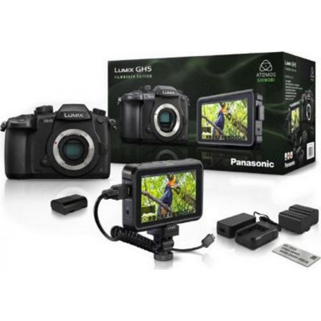 Panasonic Appareil photo Hybride GH5 vlog + Ecran Atomos Shinobi