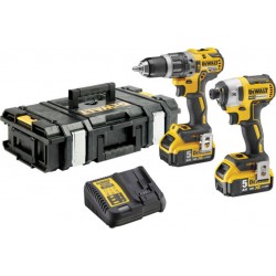 Dewalt Jeu de batteries DeWalt 18 V / 5 Ah (DCD796 / DCF887) DCK266P2-QW