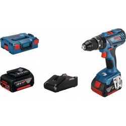 Bosch Perceuse à percussion GSB 18V-28, 2 batteries rechargeables GBA 18V, charge rapide. GAL 18V-40 06019H400C