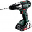 Metabo Perceuse à percussion sans fil SB 18 LT Compact metabo, Coffret, 18V 2x2Ah Li-Ion + ASC 55 602103510