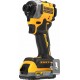 Dewalt Clé à choc sans fil 1/4 DeWalt 18V XR (sans balais), max. 206 Nm, incl. 2x batterie Powerstack (18 Volt / 1,7 Ah) avec te