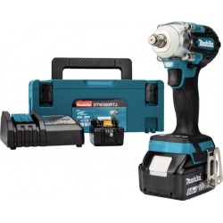 Makita Clé à chocs sans fil 18V / 5,0 Ah, 2 batteries + chargeur en MAKPAC DTW300RTJ