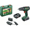 Bosch Perceuse-visseuse 2 vitesses sans-fil UniversalDrill 18V, 2x batteries et chargeur inclus 06039D4002