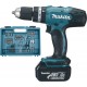 Makita Perceuse à percussion sans fil DHP453RFX4