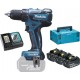 Makita perceuse sans fil DDF459RF3J, jeu de 3 batteries, 3.0 Ah