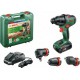 Bosch Perceuse-visseuse à percussion 2 vitesses sans-fil AdvancedImpact 18, 1x batterie (2,0 Ah), chargeur et accessoires inclus