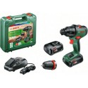 Bosch Perceuse-visseuse à percussion 2 vitesses sans-fil AdvancedImpact 18, 2x batteries et chargeur inclus 06039B5109