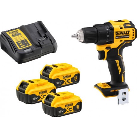 Dewalt Perceuse-visseuse sans fil DeWalt, 18 volts (avec 3 batteries de 5 Ah) DCD708P3T-QW