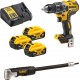 Dewalt Perceuse-visseuse sans fil DeWalt, 18 volts (avec 3 batteries de 5 Ah) et kit d'accessoires DCD791P3A-QW