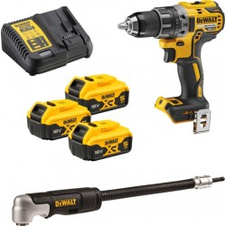 Dewalt Perceuse-visseuse sans fil DeWalt, 18 volts (avec 3 batteries de 5 Ah) et kit d'accessoires DCD791P3A-QW