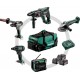 Metabo Kit d'outils sans fil Combo pour l'artisanat du bâtiment 5.2BS 18 LTX BL + KH 18 LTX 24 + W 18 L 9-125 Quick + SSW 18 LTX