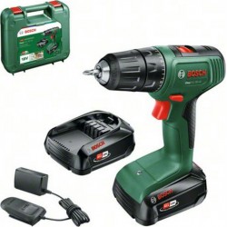 Bosch Perceuse-visseuse sans fil EasyDrill 18V-40 : 2 packs de batteries PBA 18V 1,5Ah W-A 06039D8002