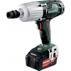 Metabo Visseuse à choc SSW 18 LTX 600 metabo, Coffret, 18V 2x4Ah Li-Ion + ASC 55 602198500