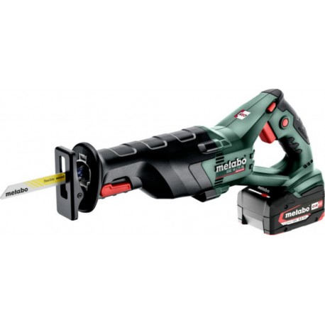 Metabo Scie sabre sans fil SSE 18 LTX BL (602267650) metaBOX 145 L 18V 2x5.2Ah Li-Ion + ASC 55