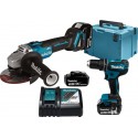 Makita Kit d'outils sans fil 18 V (DHP485Z + DGA504Z) DLX2334J