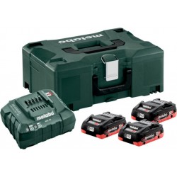 Metabo Basic-Set 3xLiHD 4.0 Ah + ML 685133000