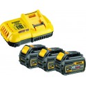 Dewalt Kit batteries et chargeur DeWalt 3xBatterie 54V /108 Wh DCB118T3-QW