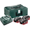 Metabo Set de base 3xLiHD 5,5 Ah + Metaloc (685069000)