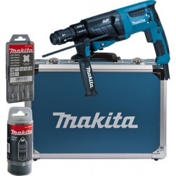 Makita Marteau combiné HR2631FT13, pour SDS-PLUS, 26 mm, en coffret aluminium