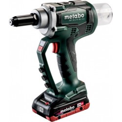 Metabo Pistolet à riveter sans fil NP 18 LTX BL 5.0 metabo, MetaLoc, 18V 2x4Ah LiHD + ASC 55 619002800