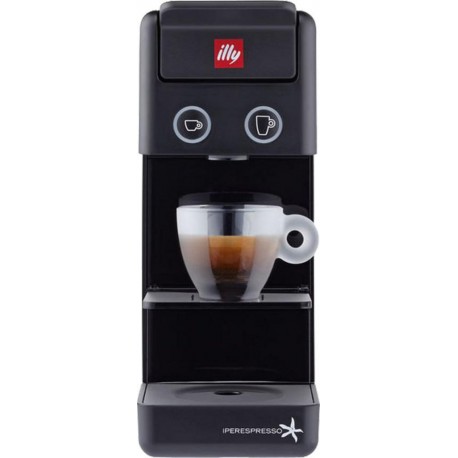 ILLY Cafetière à dosette Y3.3 noire expresso & coffee