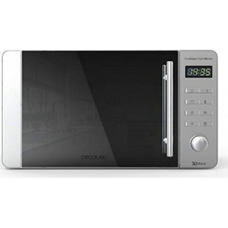 Cecotec Micro-ondes avec gril cecotec proclean 5120 mirror acier, 700 w, capacité de 20 l