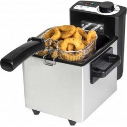 Cecotec Friteuse électrique cecotec cleanfry full inox acier. 1,5l, 1000 w
