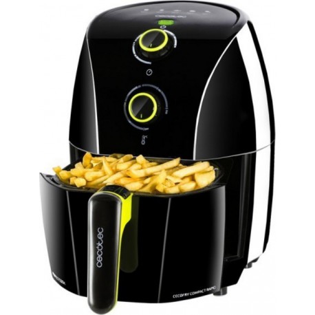 Cecotec Friteuse diététique sans huile cecotec cecofry compact rapid black noir, 900 w