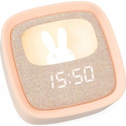 Mobility On Board Réveil Billy Clock Lapin Rose