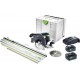 Festool Scie circulaire à capot basculant sans fil HKC 55 Li 5,2 EBI-Set-SCA-FSK 420