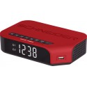 Schneider Radio réveil Viva rouge