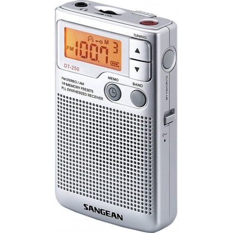 Sangean Radio FM POCKET 250 argent