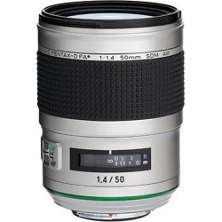 Pentax Objectif pour Reflex HD FA 50mm f/1.4 SDM AW Silver Edition