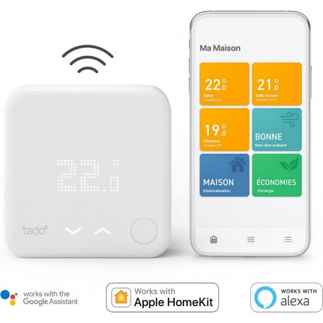 TADO Thermostat connecté Intelligent sans fil -Kit demarrage V3+