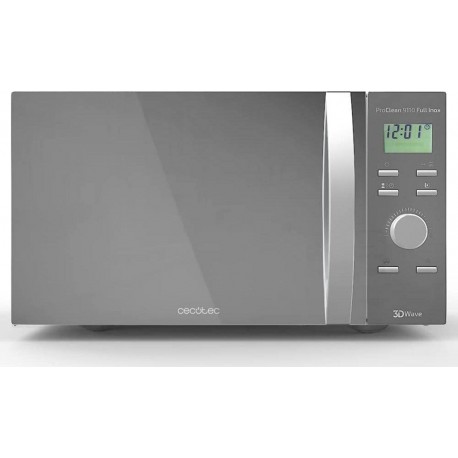 Cecotec Micro-ondes avec gril cecotec proclean 9110 argenté, capacité de 30 l, 1000w